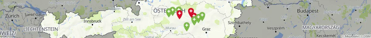 Kartenansicht für Apotheken-Notdienste in der Nähe von Wald am Schoberpaß (Leoben, Steiermark)